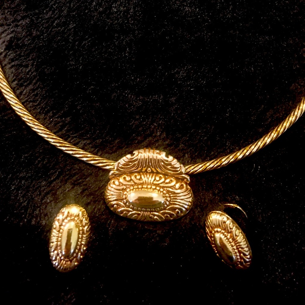Necklace and matching earrings